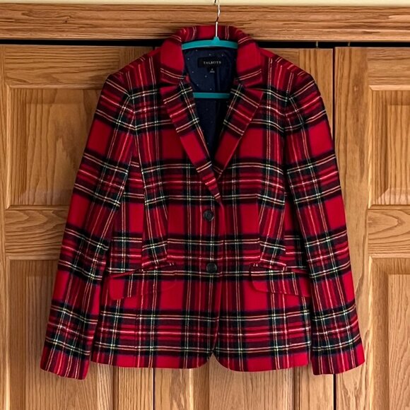 TALBOTS - Shetland Wool Blazer - Plaid -- Excellent Condition - Picture 11 of 14